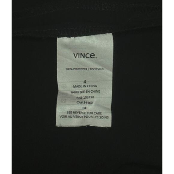 VINCE Button Front Jumpsuit Boilersuit Relaxed Roll Tab Sleeve Chic Trendy Black - Picture 14 of 15